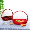 Cesta de Frutas, Cesta de Regalo Tejida a Mano de Mimbre, Cesta de Exhibición para Flores, Accesorio para Picnic y Recolección de Huevos