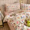2026 Nuevo Juego de Cuatro Piezas Estudiante Dormitorio Individual Habitación Lavable Lavable a Máquina Suave Cómodo Simple Estilo Ins