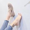 Sandalias Zapatos Planos de Mujer 2020 Verano Nuevo Malla Hueca Tira Cruzada Transpirable Zapatos de Pescador Zapatos de Mujer Embarazada Suela Suave
