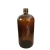Botella Reagente Boston Marrón Botella de Vidrio 500ml Desinfectante de Manos Botella de Vidrio Transparente Botella con Atomizador 1L Boston