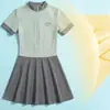 Traje de baño de una pieza para niñas de secundaria universidad traje de baño de secado rápido niñas estilo coreano aguas termales traje de baño de una pieza tipo falda conservador