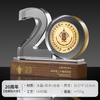 Trofeo de Cristal Creativo Insignia de Aniversario Hecha a Medida Medalla Incrustada Trofeo de Alta Gama Hecho a Medida para Empleados Destacados