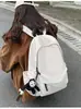 Mochila Nueva Simple Estilo Japonés para Estudiantes Hombres y Mujeres, Gran Capacidad, Mochila Simple de Color Sólido para Estudiantes de Secundaria, Preparatoria y Universidad