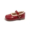 Novedad Primavera 2026 Zapatos de Cuero con Suela Suave y Adorno de Encaje para Niños, Zapatos de Princesa para Bebés, Zapatos Planos de Moda para Niños Pequeños y Medianos