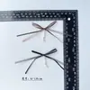 Elegantes accesorios de tela con cuentas de doble hebra y lazo anudado a mano para bolsos, zapatos, sombreros y accesorios de ropa DIY