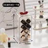 Caixa de Armazenamento de Cosméticos de Acrílico Transparente Mesa de Maquiagem Desktop Batom Pincel de Maquiagem Prateleira à Prova de Poeira Alta Aparência