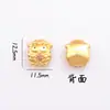 Bolsa Fufu de Flor de Pêssego Método Antigo Pulseira de Ouro faça você mesmo Cabaça Koi Liga de Alta Preservação de Cor Gota de Óleo Através de Furo Acessórios de Material de Jóias