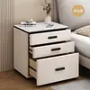 Nueva mesita de noche inteligente antirrobo para dormitorio, no requiere instalación, mueble de noche de madera maciza para uso doméstico, gabinete de almacenamiento multifuncional, seguro