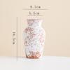Shumen Viento Silencioso Moteado Retro Nostálgico Cerámico Decorativo Jarrón de Flores Secas Sala de Estar Estancia en Casa Adornos Florales Adornos Florales