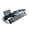 Luz de Ambiente para Coche de Venta Caliente Transfronteriza Luz Decorativa LED 5050 Uno a Cuatro 48 Luces Control Remoto Colorida Controlada por Voz Luz de Pie