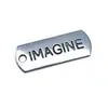 8X21Mm 1.5g Plata Antigua Aleación de Metal para Ropa Accesorios Etiqueta Colgante Imagina