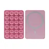 Fabricante Personalizado Popular Magnético Silicone Ventosa Suporte para Celular Retangular Antiderrapante Adesivo Traseiro Suporte para Celular Dupla Face