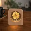 Luz de Noche de Cristal Souvenir Creativo de Cristal Adornos de Escritorio Lámpara de Mesita de Noche Puesto de Manualidades Regalos para Estudiantes y Maestros