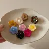 Mini presilha de cabelo acetato floral colorida para meio rabo de cavalo para mulheres 2026 presilha de garra presilha tubarão acessório de cabelo