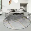 Alfombra Redonda Simple de Lujo Ligero para Sala de Estar, Resistente a las Manchas y Fácil de Cuidar, Manta para Sofá, Alfombra para Mesa de Centro, Alfombra Antideslizante para Piso de Balcón/Dormitorio