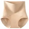Calça de Controle Abdominal Líquida para Base Corporal Controle Abdominal Forte Aperta Barriga Levanta Glúteos Resistente a Enrolar Roupa Íntima para Mulheres Tiras de Gel