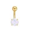 Clavos de Ombligo de Perla Transfronterizos Venta al por Mayor Estilo Europeo y Americano Personalizado Garras Cuatro Estrella de Cinco Puntas Turquesa Circonita Anillo de Ombligo Joyería para Piercing