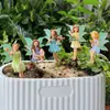 Decoración creativa para jardín exterior, estaca de suelo de hada de flor luminosa, arreglo de jardín para villa, planta en maceta para paisaje de patio y balcón