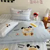 Juego de Funda de Cama Clase A, Juego de Cuatro Piezas, Algodón Puro, Funda de Edredón Individual, Nuevo Modelo 2026, Funda de Edredón, Juego de Tres Piezas para Cama de Dormitorio Estudiantil 3