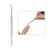 Recogedor de uñas de acero inoxidable para fabricantes, juego de 3 piezas, portátil, para ranura de uña, inserto de uña, onicomicosis, lima de uñas, herramienta para uñas