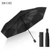 Nova Moda Guarda-chuva Dobrável Fácil Portátil Simples Guarda-chuva Totalmente Automático Protetor Solar Resistente ao Vento Guarda-chuva Triplo Uso Duplo para Sol e Chuva