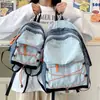Mochila de Color Contrastante para Exteriores, Bolso de Viaje Ligero de Moda, Mochila Pequeña de Montañismo de Aspecto Atractivo para Estudiante de Secundaria, Venta al por Mayor de Comercio Exterior