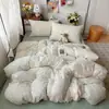 Roupa de Cama Classe A para Maternidade e Bebês Capa de Edredom Individual Algodão Fofo de Camada Dupla Estilo Ins Capa de Edredom para Dormir sem Roupas Capa de Edredom para Dormitório Estudantil