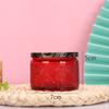 Suministro de Portavelas Redondos Tallados DIY Románticos Decorativos Contenedores de Velas Vasos de Vidrio de Color para Velas Aromáticas con Tapas