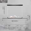 Nueva Lámpara LED de Restaurante Estilo Chino, Elegante Lámpara Rectangular para Escritorio de Estudio, Lámpara Colgante Inspirada en Zen para Mesa de Té de Sala de Té