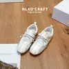 Tênis de Balé para Treino com Aumento de Altura ~5cm de Couro Genuíno para Mulheres 2026 Novo Retro Versátil Casual Sapatos Esportivos para Mulheres