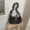 Nuevo Estilo Primavera y Verano Estilo Mori Fresco y Sencillo Bolso Plegado Nube para Mujer, Estilo Coreano Ins Energético y Femenino Bolso de Hombro
