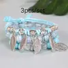 Pulsera de Múltiples Capas Estilo Bohemio Europeo y Americano Hojas Árbol de la Vida Colgante Accesorios Pulsera de Vacaciones Múltiples Hilos
