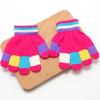 Luvas infantis de inverno para bebê, fofas, quentes, para crianças, de cinco dedos, para meninos e meninas, lã fina, estudantes do ensino fundamental, escrita e envio em lote