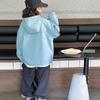 Chaquetas de Primavera y Otoño para Niñas 2025 Nueva Moda Estilo Coreano para Niñas Chaquetas de Exterior para Niños Medianos y Grandes Sudaderas con Capucha Casuales