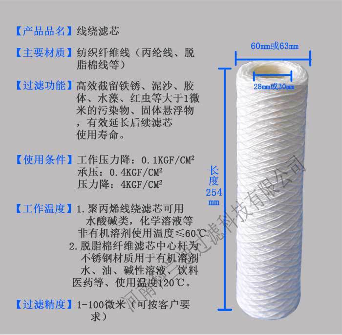 线绕滤芯详情