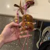 Lindo Dibujo Animado Lazo Muñeca KT Peluche Adornos Colgantes Correa Universal para Teléfono Móvil Llavero de Cámara Cadena Colgante Colgante Lindo