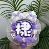 Lin Qiun (Naranja Nan) Colgante de Bolsa Qixian de Celebridad Hecho a Mano Mini Abanico Reflectante Etiqueta de Nombre Producto Terminado