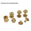 Padrão de latão I-Nail Cinto Parafuso Cobre Puro Uma Palavra Prego DIY Bagagem Artesanal Acessórios de Hardware de Couro