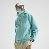 Chaqueta Soft Shell Tres en Uno para Parejas para Hombres y Mujeres, Resistente al Viento, Impermeable y Cálida para Deportes al Aire Libre, Senderismo, Ciclismo y Montañismo