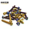 Tornillos de Acero Inoxidable 304 con Cabeza Hexagonal Exterior y Brida Recortada Accesorios Modificados para Coche Tornillos de Titanio Quemado M4M5M6M8M10