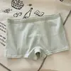 Roupa Íntima de Algodão Puro Segura para Mulheres, Algodão Respirável no Fundilho, Cintura Média, Cobre o Quadril, Boxer Briefs, Boxer Briefs Simples para Meninas Estudantes