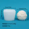 Molde de Silicona para Velas Aromáticas Hechas a Mano 3D Fantasma Vendado Forma Redonda