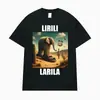 Transfronteiriça Aliexpress Tralalero Tralala Camiseta Engraçada Tubarão Cachorro Presente Homens Mulheres Moda Irmão