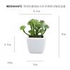Flocado Verde tamaño pequeño Inmortaceae Simulación Planta Falsa Suculenta en Maceta Planta Verde Bonsái Decoración de Escritorio Regalo Planta de Simulación