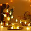 Amazon Luces de Cadena Decorativas LED para Halloween, Luces de Colores, Calavera, Fantasma, Murciélago, Calabaza, Decoraciones Brillantes