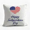 Almofada decorativa de presente impressa para o Dia da Independência Americana, item popular de feriado na Amazon, direto da fábrica de origem