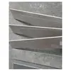Rodapé de azulejo luz suave piso totalmente em porcelana rodapé 6mm branco preto linha de canto rebaixada ultranarrow