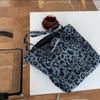 Bolsa Feminina Coreana Outono e Inverno Nova Estampa de Leopardo Letras Estampadas Bolsa Saco Grande Capacidade Bolsa Tote Versátil Vintage Tendência