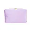 Bolsa de maquiagem de veludo mais vendida da Amazon, bolsa de armazenamento de cosméticos, conveniente para carregar ao sair, necessaire de veludo de mão