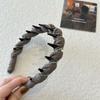 Diadema de Perlas de Gama Alta para Mujeres 2025 Nuevo Estilo Peine Anti-Dientes para Aumentar la Altura del Cráneo Diadema para Uso Diario y Lavado de Cara Pasador